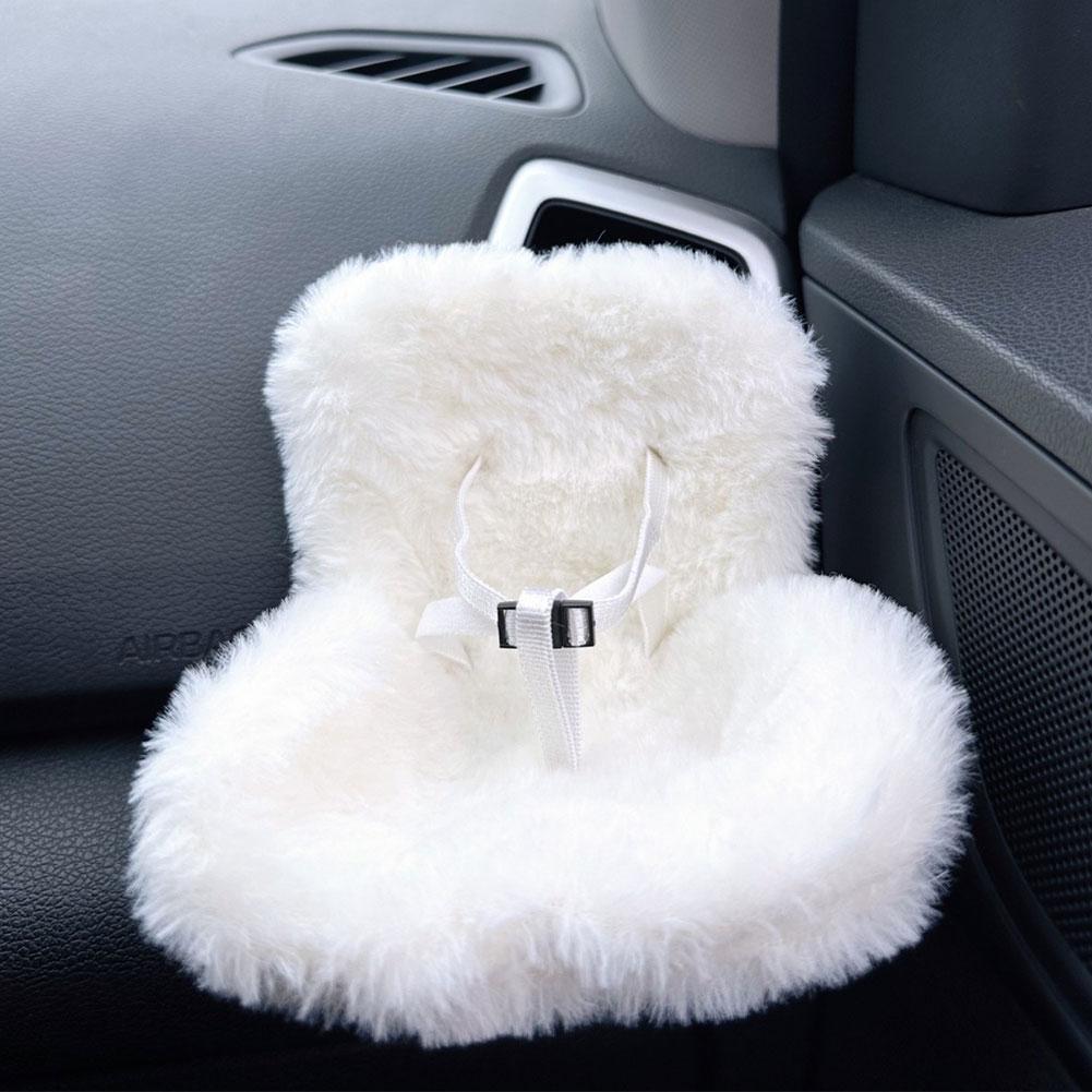 Mini Plush Doll Safety Seat Soft Kawaii Doll Seat Car Ornament Doll Safety Seat Car Interior Decoration for 17cm Cute Doll