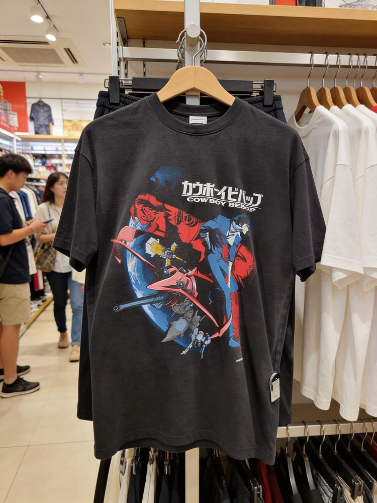 

Vintage cowboy bebop anime short sleeve Black Shirt Unisex T-Shirt XXXXL