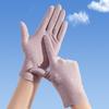 Women Summer Full-finger Breathable Touchscreen Glove Solid Color Mittens