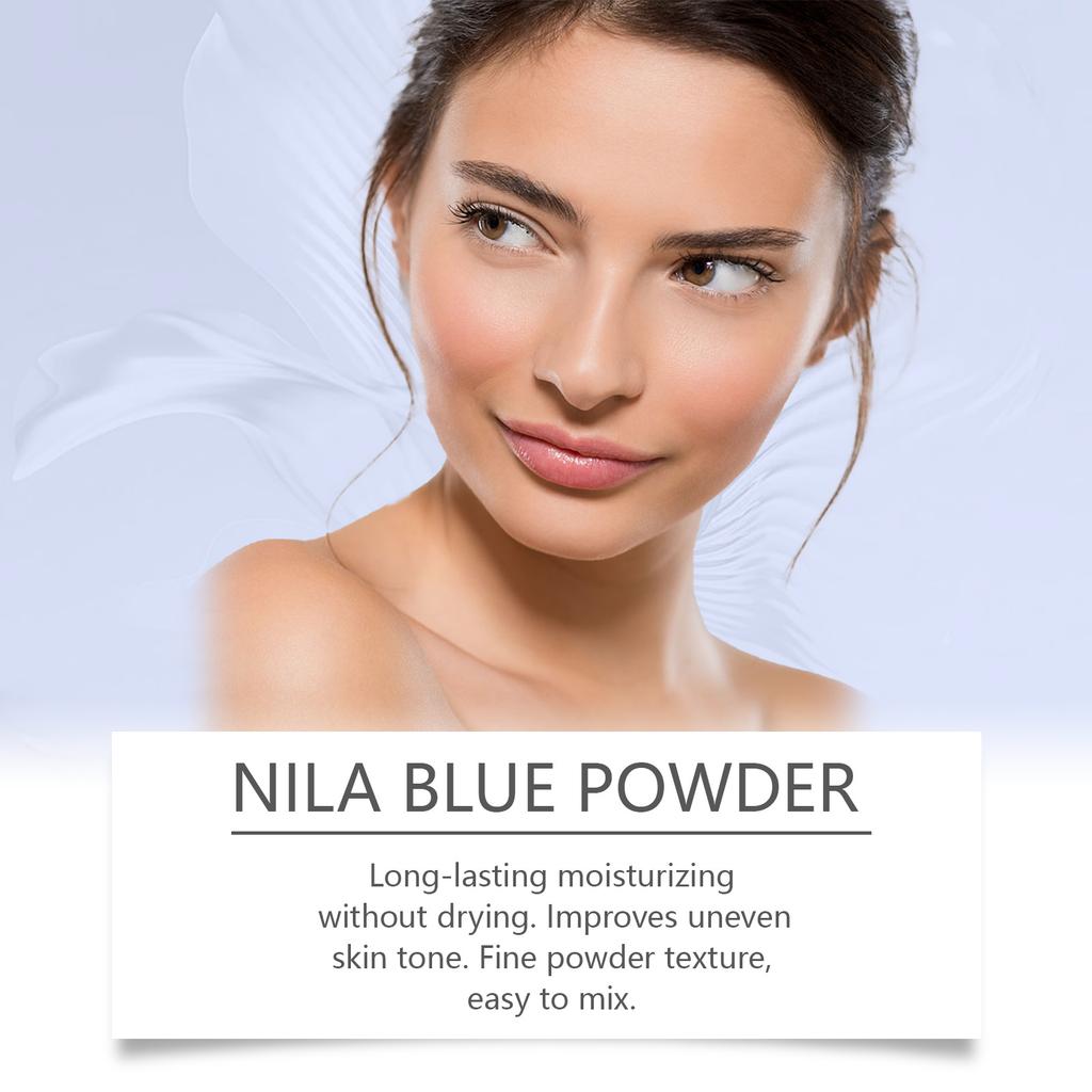 Viareline Indigo Clay Mask Powder, Moisturizing and Smoothing Skin Care Mask, 100g