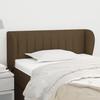 Vidaxl Wingback Headboard, Dark Brown, 93X23X78/88 Cm, Fabric