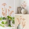 Fashion Rusty Metal Flowers DIY Garden Art Garden Decor Artificial Metal Flowers Wild Flower Bouquets For Spring Farmhouse