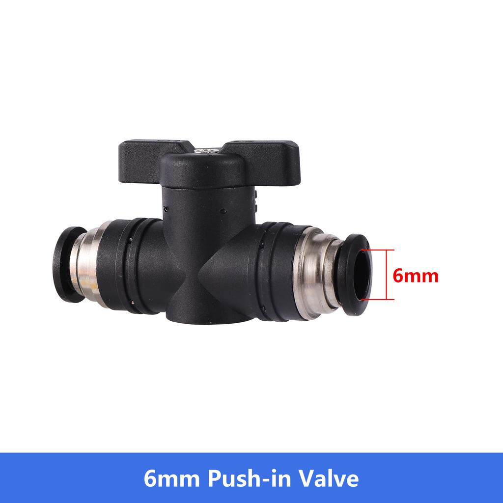 2pcs 6mm 8mm Tube Outer Diameter Pneumatic Flow Control Valve Fitting Manual Valve Garden Irrigation Hose Adapter Push Fitting