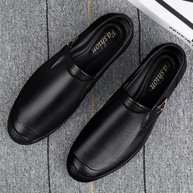 Klassieke Luxe Heren Echt Lederen Schoenen Kantoor Zakelijke Schoenen Mode Heren Casual Schoenen Antislip Rijschoenen Zomer
