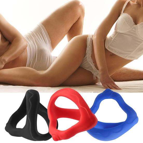 Penis Delay Ring Reusable Enhance Sex Pleasure Soft Safe Silicone Cock/Penis Ring Male Supply