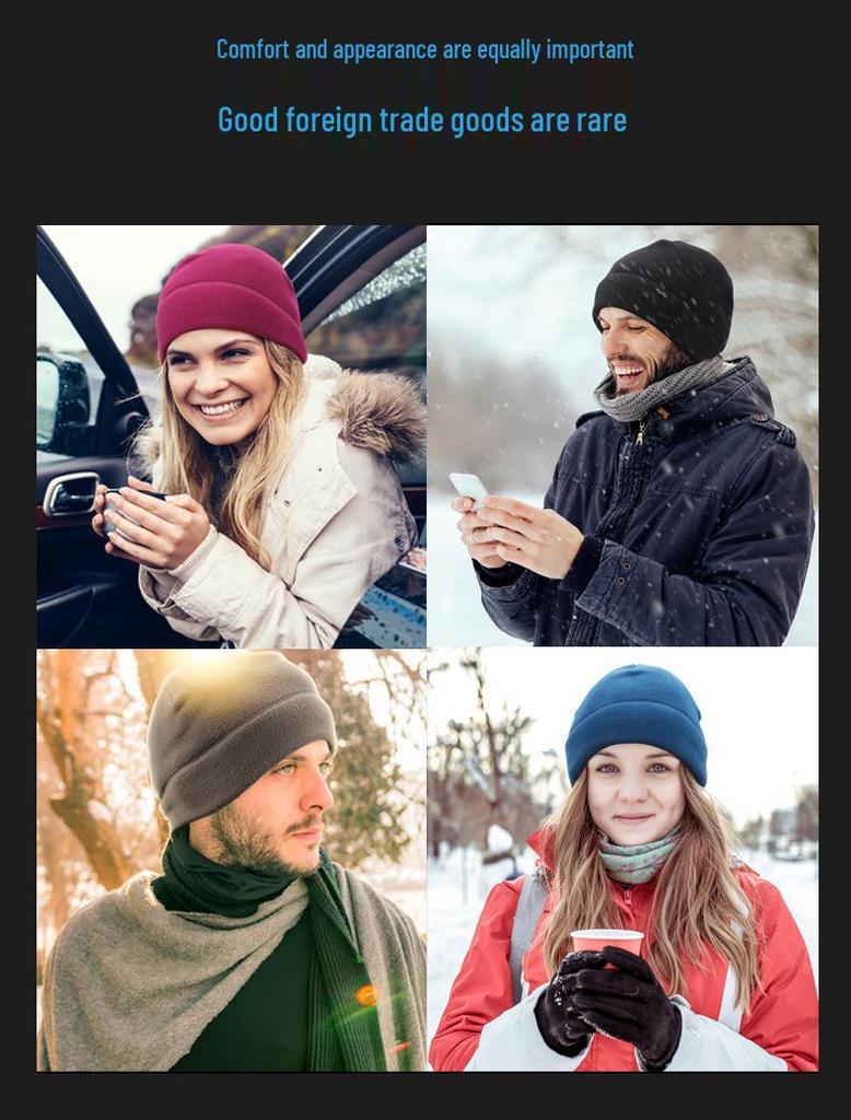 YIPINU Winter Sports Fleece Hat - Warm Skiing & Cycling Ear Protection