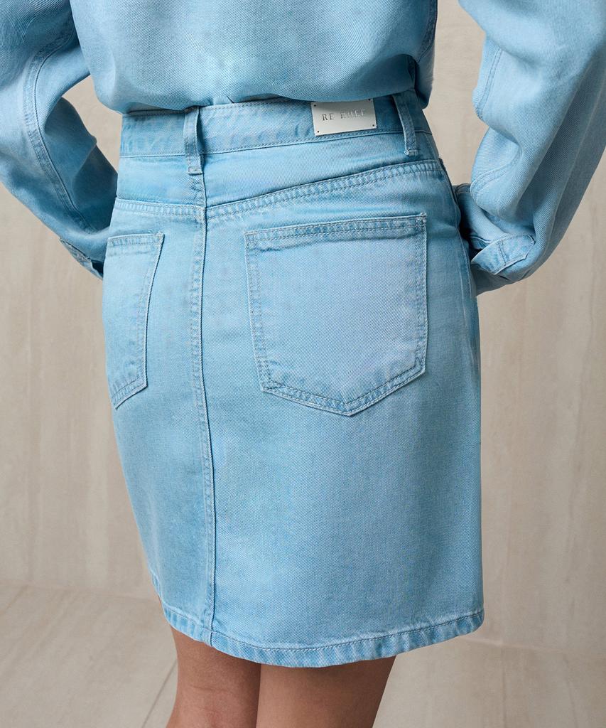 Rie Soft Denim Mini Skirt