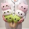 Stuffed Kitten Ball Plush Toys Cotton Big Size Colorful Cat Ball Doll Cozy Throw Pillow Kawaii Home Decor Lovely Gift To Girls