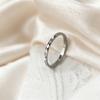 Ultra-fine Rhombus Titanium Steel Pinky Ring - Versatile, Fashionable, Colorfast Women's Band