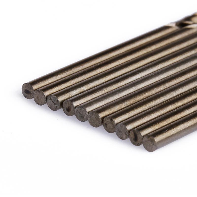 Hard Plastic HSS For Drilling Woodworking  Twist Drill Bit 2mm Round Shank 10pcs Top Sale