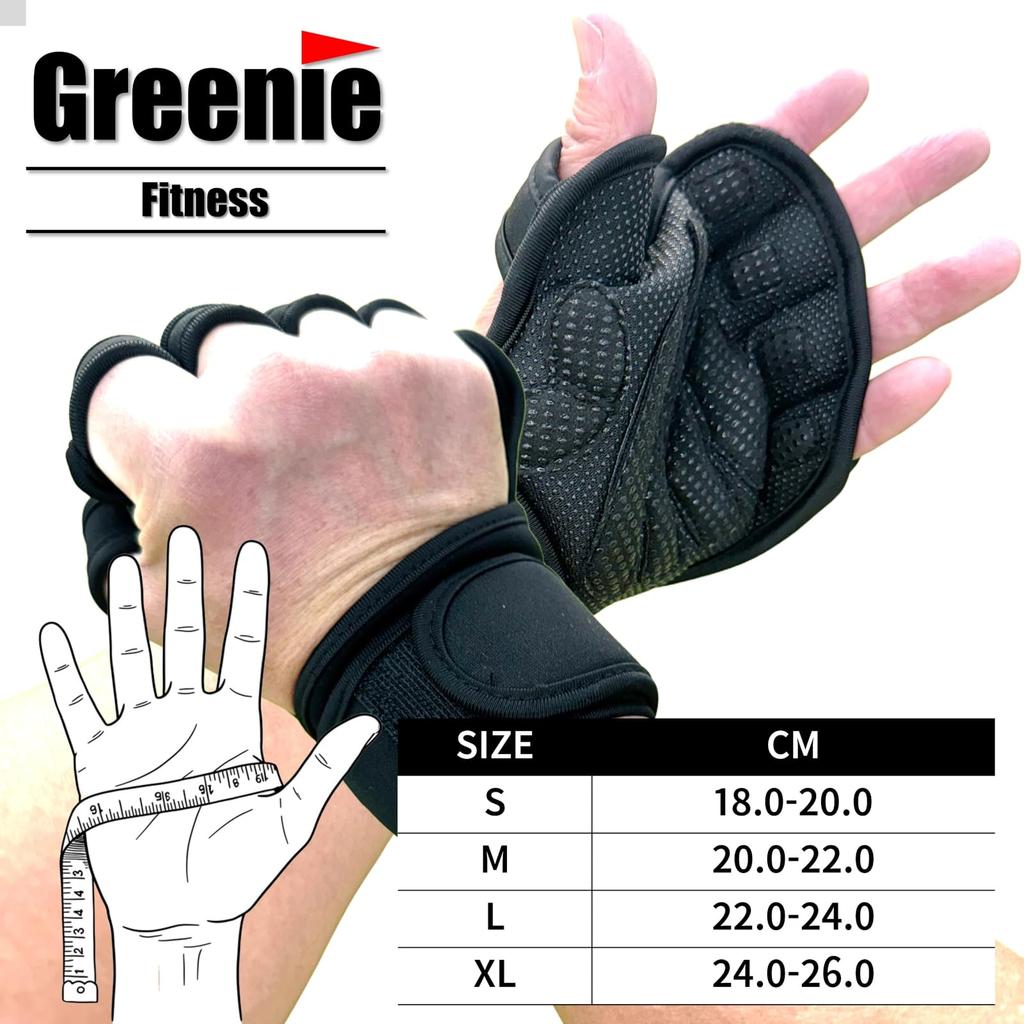 Greenie Training Gloves, Muscle Training, Gym, Fitness Gloves, Silicone Anti-Slip,