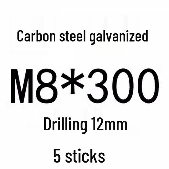 Extra Long Expansion Screws Set - Pull-Out Bolts M6/M8/M10/M12/M14/M16 in Various Sizes (200x250x300x400)