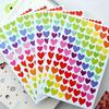 20 Sheets Colorful Alphabet Number Heart Star Dot Stickers Self-Adhesive Scrapbooking Stickers for DIY Art Crafts Creative JXB