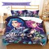 metarunner Pattern Bedding Quilt Set Quilt Cover Pillowcase Home Decoration Birthday Gift (1 * duvet cover + 2 * pillowcase, without core)