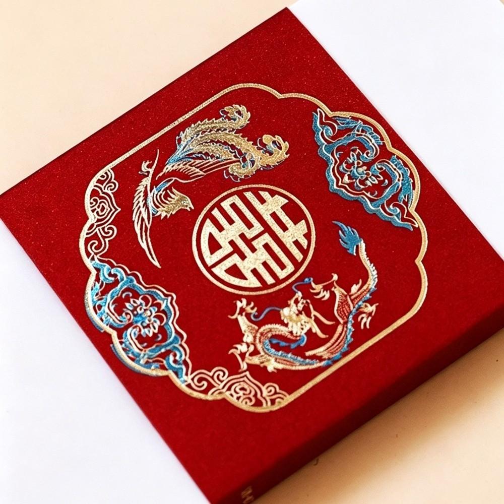 10pcs Gold Stamping Money Paper Sealing Strip Traditional New Year Red Packet Birthday