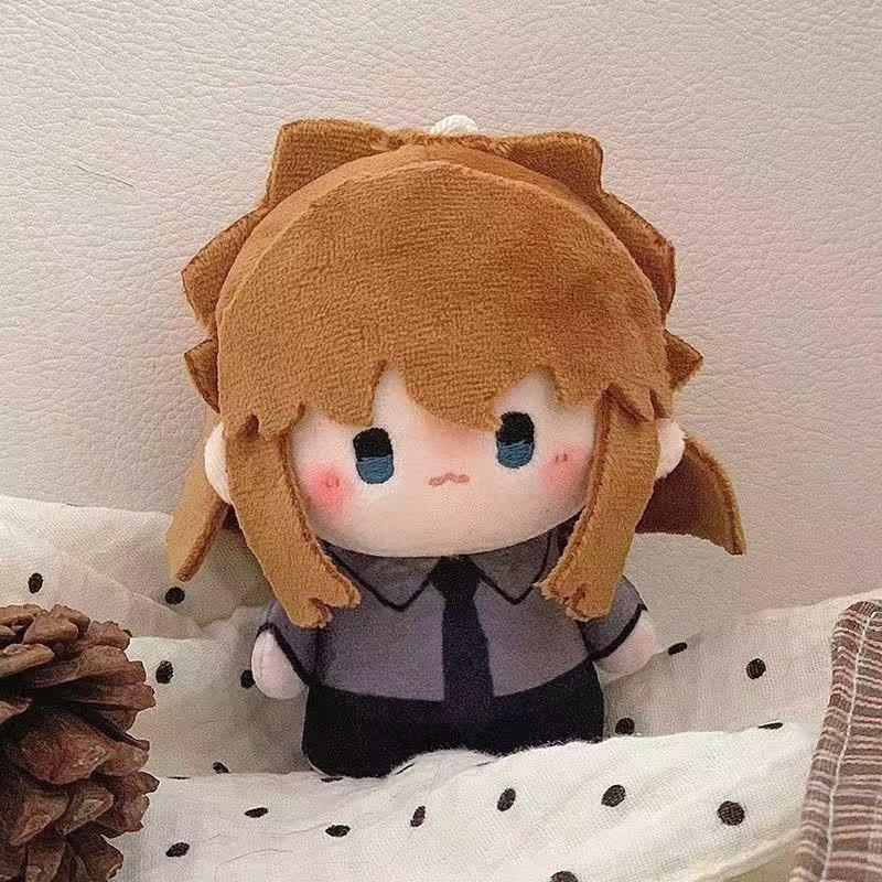 10cm Anime Detektiv Conan Plüschpuppe Anime Conan Kawaii Anhänger Cosplay Schlüsselanhänger Kuscheltiere Kinder Niedliches Baumwoll-Geschenkspielzeug