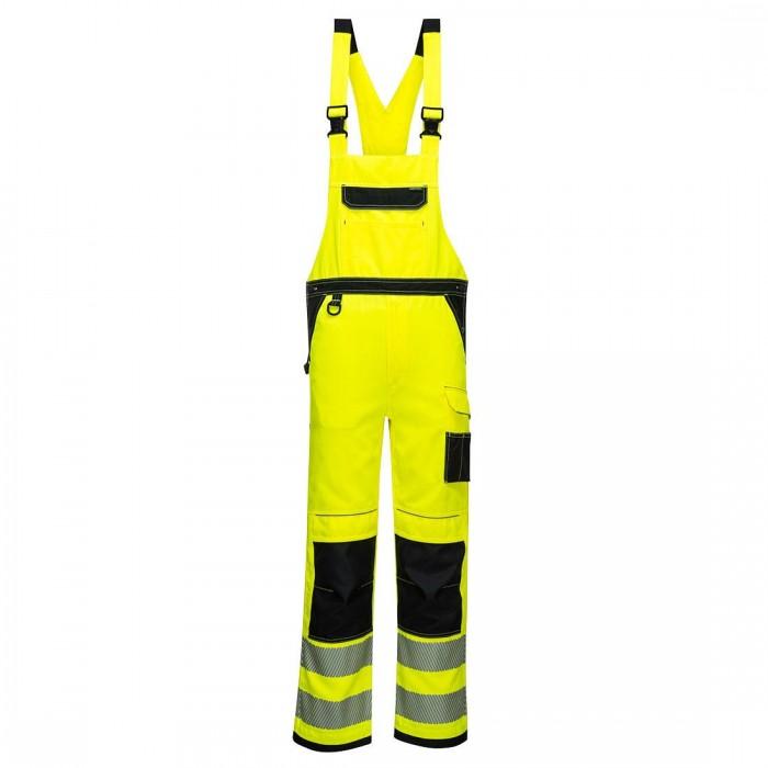 

Portwest Mens PW3 Hi-Vis Bib And Brace Overall M жовтий/чорний