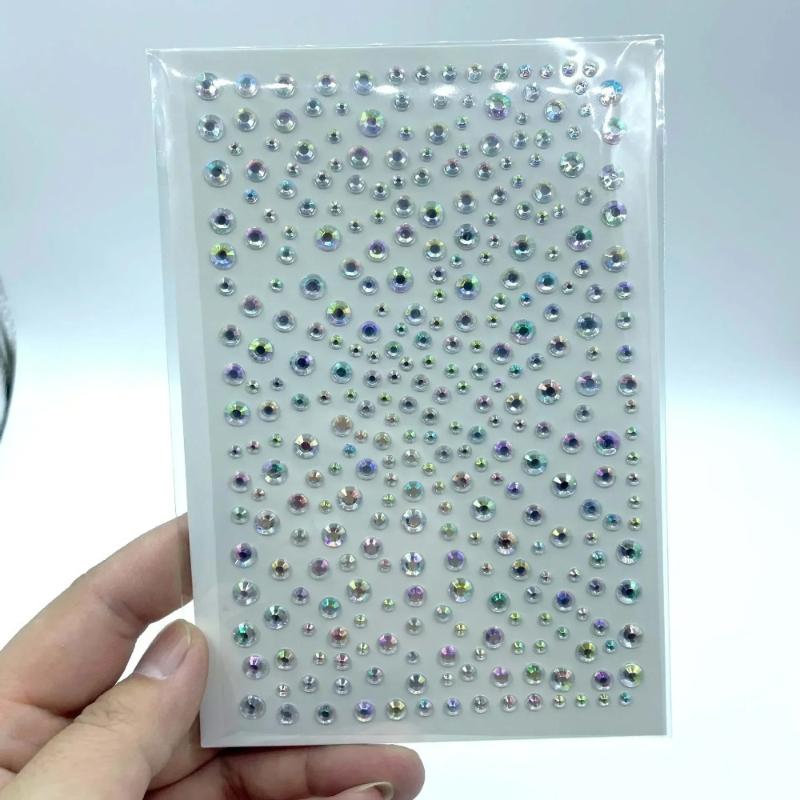 Diamond Stickers Gypsophila Net Celebrity Eye Makeup Facial Stickers Diamond Children s Hand Account Colorful Acrylic Nail Art Diamond Stickers