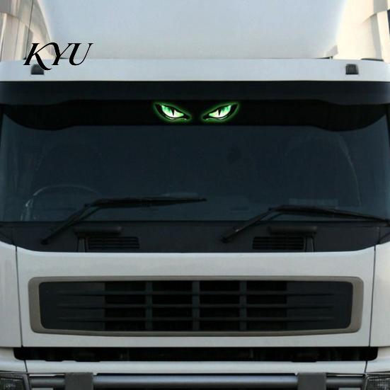 High Temperature Resistant Car Lamp Solar Demon Eye Window Light, Wireless LED Atmosphere Automotive Safety Warning System with Suction Cup