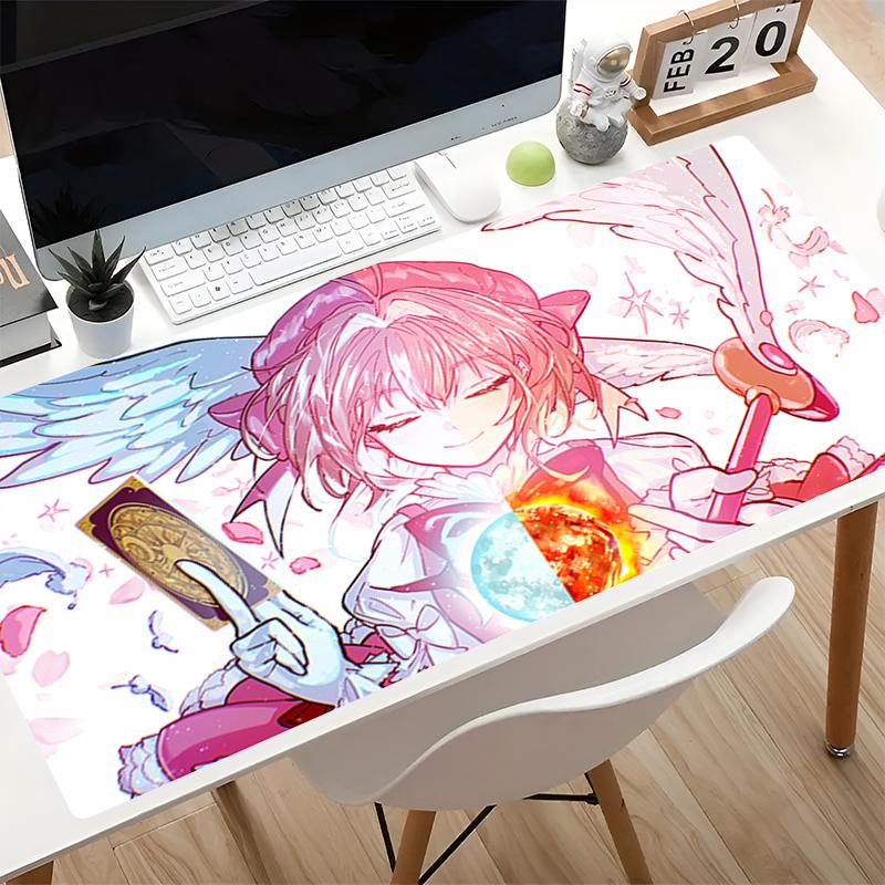 Rubber Mouse Pad Gamer Keyboard Desk Japanese Anime Mouse Mat Computer Gaming Accessories C-card Captor Sakura Kawaii Mousepads