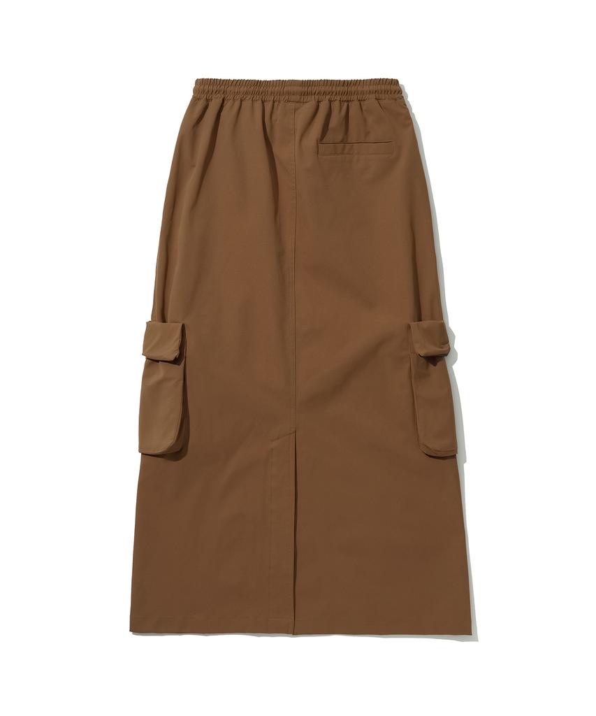 1993 Studio Wind Cargo Long Skirt_Brick