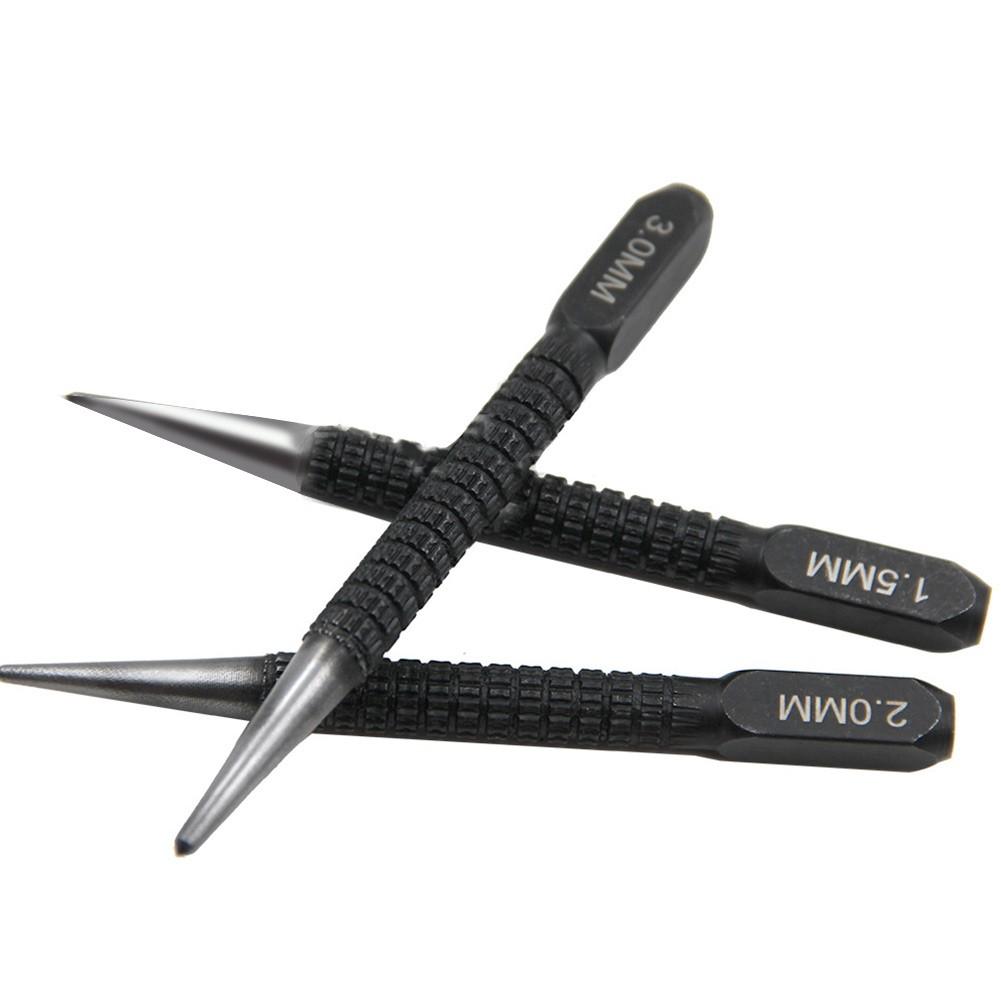 Center Punch Locating Punch Drilling Fixer Black Cylindrical Nail Punching Pin