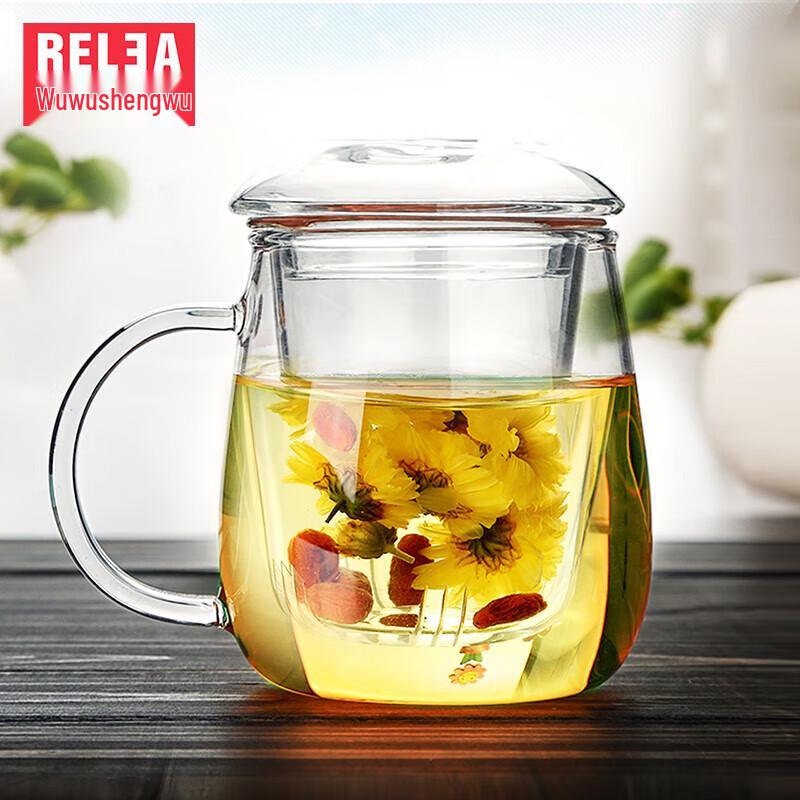 Двухслойная стеклянная бутылка для заваривания чая 320 мл