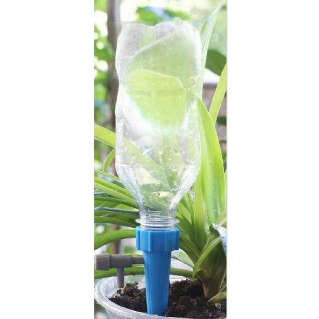 Self Watering Spike for Plant Plastic Automatic Plants Waterer Insert Device with Adjustable Valve