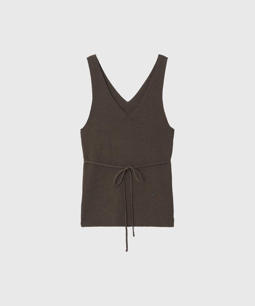 Lugkaeseuteu Sandrine V-Neck Sleeveless Knit / Sandrine V-Neck Sleeveless Knit_2Colors