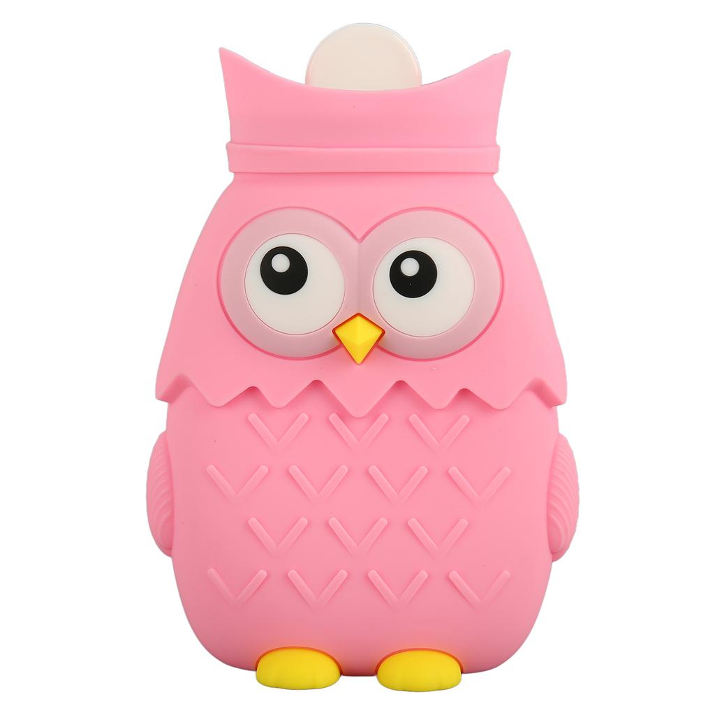 Hot Water Bottle Microwave Heating Silicone Cartoon Injection Hand Warmer Portable Cute Owl Shape