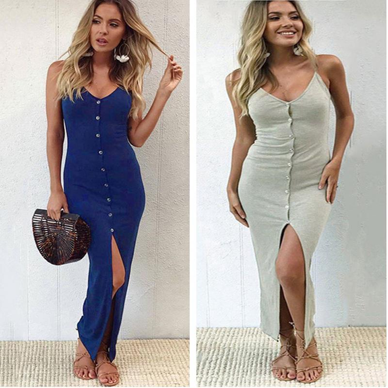 Buy Women Sexy Deep V Collar Sling Solid Color Slim Strapless Strap ...