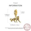 Leopard Charm Bead Component Copper Metal Gold Color Pendant Bead Component Compatible With Authentic Original Bracelet High Quality Fine Jewelry Do