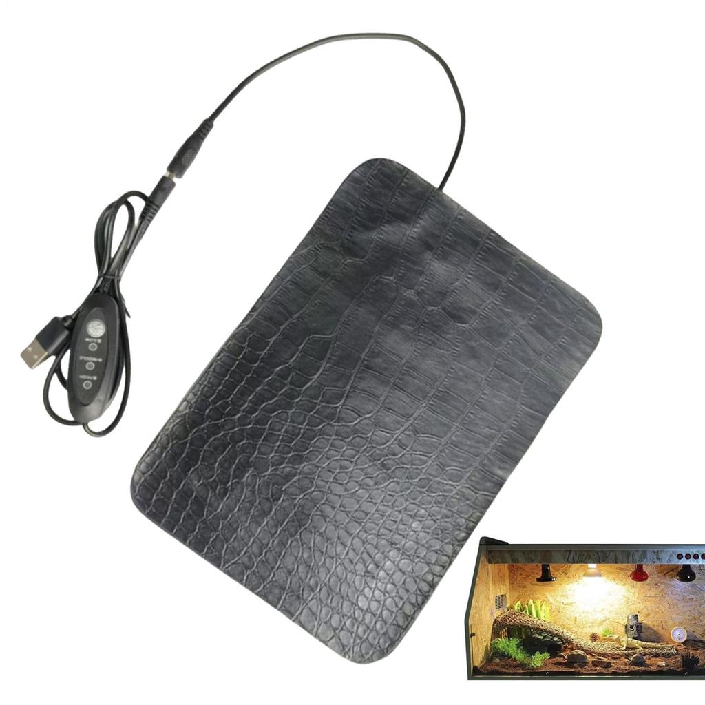 Heat Mat For Reptiles 3 Temperature Settings Terrarium Heater Heat Pad For Reptile Tank For Turtle Lizard Frogs Snake Hermit