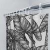 Decorate Your Bathroom With This Black White Leaves Shower Curtain Perfect For Modern Bathrooms!