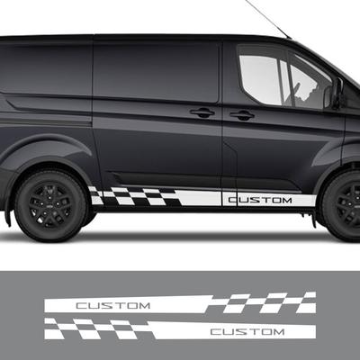 Auto-Vinyl-Aufkleber für Ford Transit Tourneo Custom Sport MK7 MK8 MK9 Lange Streifen Styling-Aufkleber Auto-Tuning-Zubehör