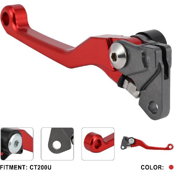 Mini Bike Brake Lever Dirt Bike Left Perch Handle Adjustable CNC for CT200U CT200U-EX BT200X CC100X CT100U CRF 50 XR 70 80 XR200 SSR125 Trail 200