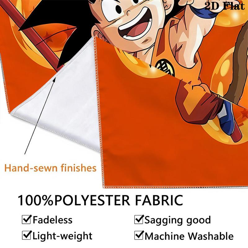 Son Goku Wall Tapestry Aesthetic Wall Hanging Printed Fabric Blanket Decorative Tapestries For Bedroom Living Room Home Decor