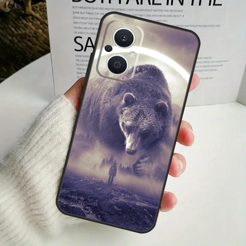 Cartoon Grizzly Bear Phone Case For OPPO Reno 8T 14F 13 F 12 11 10 14 Pro 7 8 Lite OPPO Find X8 X6 X5 X9 Pro Cover