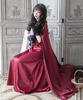 [Milky Time] Little Red Riding Hood Halloween Cosplay Costume, Long Dress with Cloak