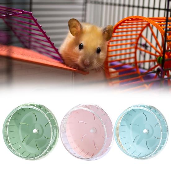 Yousheng 12cm/14cm Hamsterrad Einfach zu installieren Demontieren Stummes Design Verstellbare Höhe Lindert Langeweile Bissfest Hamster Ratte Rennmaus Leise