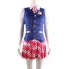 Anime Movie Barbi E Princess Charm School Delancey DE Wen Cosplay Costume Woman Top Skirt Suit Uniform Set Halloween Costumes