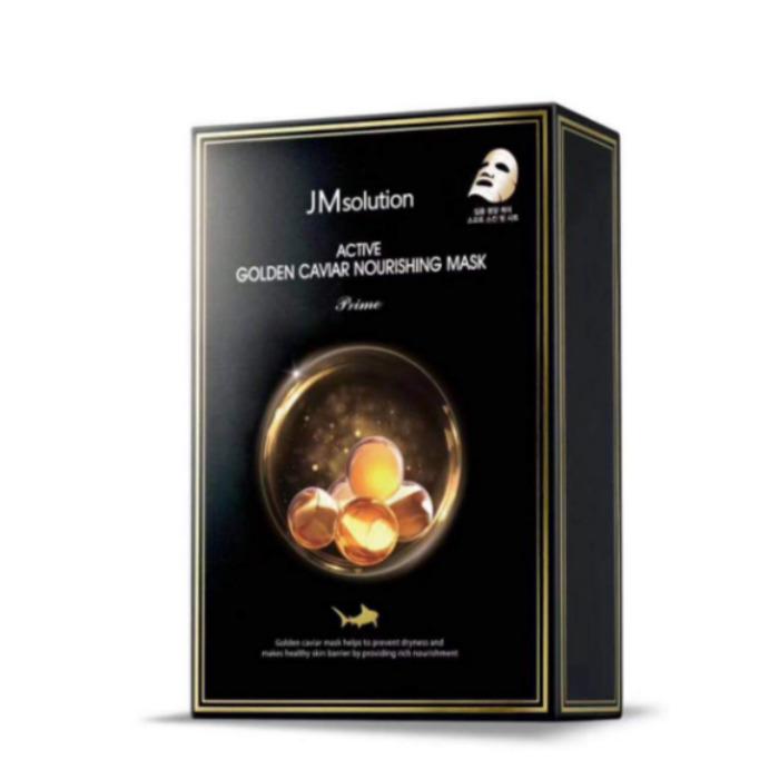 JMSOLUTION Aktive Goldener Kaviar Nährende Maske Prime, 30 ml × 10 Blatt