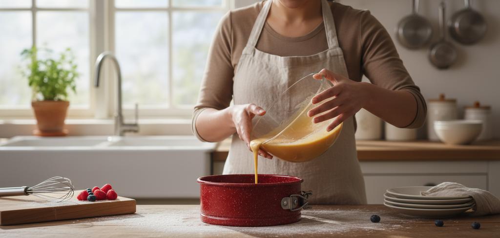 Small cake tin, baking tray, round, red, Ø 12 cm, mini