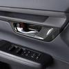 Carbon Fiber Interior Door Handle Bowl Cover Trim For Honda CR-V CRV 2023 2024