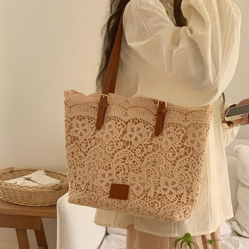 Tote Bag A Large-capacity French Gentle Hand-held Shoulder Bag for Casual Commuting