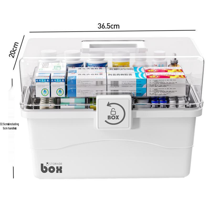 Extra Large Multi-Layer Medicine Storage Box for Home, Office, and First Aid