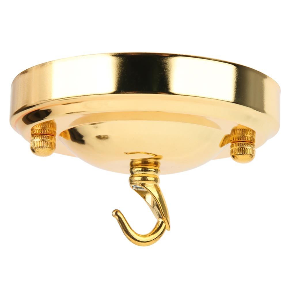 Paquete de 2 Ganchos para Placa de Araña Dorados Retro o Bronce Antiguo Ganchos para Araña de Hierro Ganchos para Techo Luz de Techo