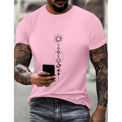 Nueva camiseta de manga corta de verano para hombre, top casual diario estilo callejero, cuello redondo, jersey, camiseta estampada para hombre