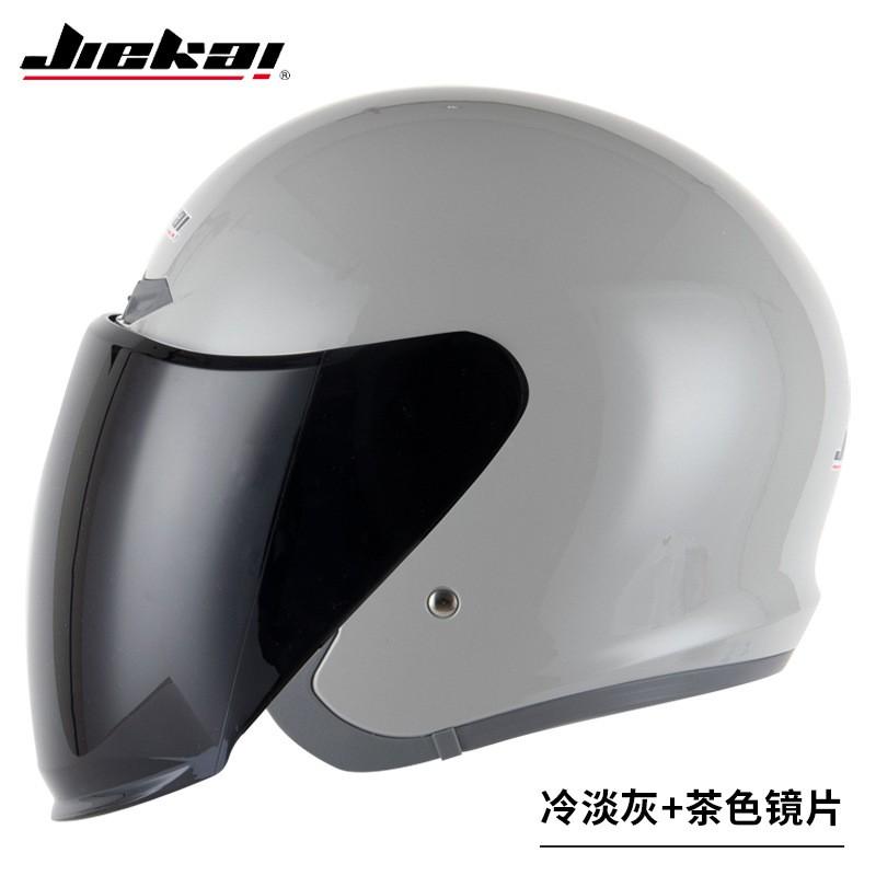 Open Face Motorcycle Helmet Adults ABS Safety With Single Visor Scooter Electric Bike Riding