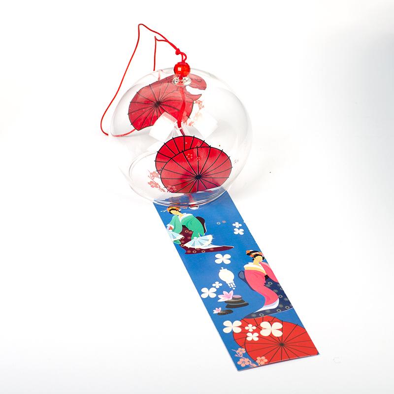 Wind Blossom Cherry Glass Chime Japanese Home Decor Ornament Birthday Gift